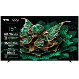 Televizor Mini LED TCL 115C7K 115" (292cm), 4K Ultra HD, Google TV, 100 Hz