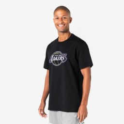 Tricou Baschet 900 NBA Lakers Negru Adulți