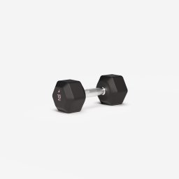 Ganteră hexagonală Bodybuilding Cross training 10 kg Negru