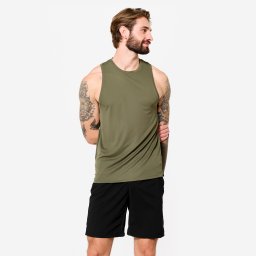 Maiou respirant Fitness Verde kaki Bărbați