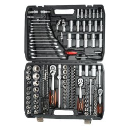 Set trusa chei 216 piese, tubulare 1/4", 3/8", 1/2", combinatii si biti, Campion CMP1646