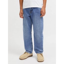 Jack & Jones Blugi baieti, CHRIS, cu talie inalta si croiala Relaxed fit, Albastru (SELECTATI MARIMEA: 152 cm)