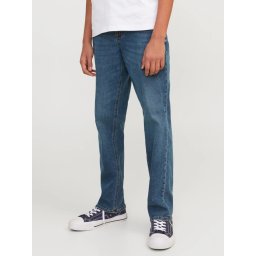 Jack & Jones Blugi baieti, CLARK, cu talie medie si croiala Regular fit, Albastru inchis (SELECTATI MARIMEA: 152 cm)