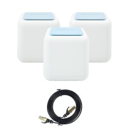 Pachet sistem Mesh Wi-Fi PNI GB1200 Gigabit si 1bc Cablu de retea plat S/STP CAT7 PNI U7015B 1.5m