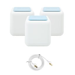 Pachet sistem Mesh Wi-Fi PNI GB1200 Gigabit si 1bc Cablu de retea plat S/STP CAT8 PNI U8015W 1.5m
