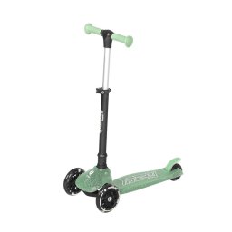 Trotineta pliabila cu roti luminoase si ghidon reglabil Qplay Sparkling Verde