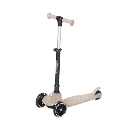 Trotineta pliabila cu roti luminoase si ghidon reglabil Qplay Sparkling Roz
