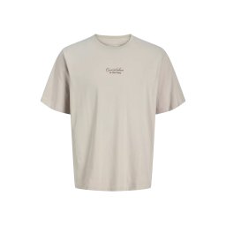JACK & JONES T-Shirt Jjart Print Ss Crew Neck 12288095 13-0000 TCX moonbeam