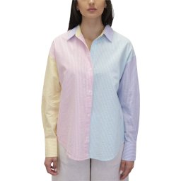 MC2 SAINT BARTH Cămaşă Cristal Long Sleeve CYS0001-00721L seersucker stripes v mix emb