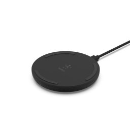 Incarcator Wireless Belkin Boost Charge, QC 3.0, 1x microUSB, 10W, Negru
