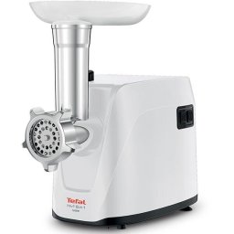 Masina de tocat carne Tefal HV1 NE114130, 1600W, 1.9kg/min, accesoriu pentru rosii, functie reverse, Alb