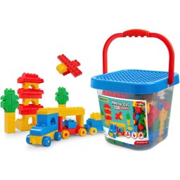 Blocuri de constructie cu galeata mare, 134 piese