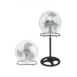 Ventilator, Ravanson, Otel, Plasa de protectie, 80 W, 62.5 x 51 cm, Negru