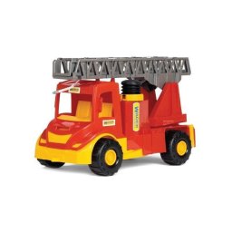 Camion pomperi Wader, 43 cm x 25 cm x 20 cm ​​​​​​​, varsta peste 2 ani, Galben-Rosu