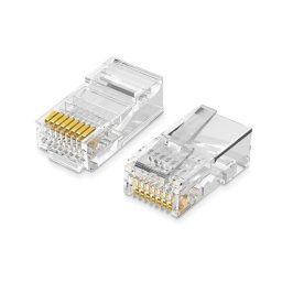 MUFA RJ-45 Ugreen, "NW110" pt. cablu UTP, Cat5/Cat5e, RJ-45 (T), plastic, 50 buc, "20331" - 6957303823314