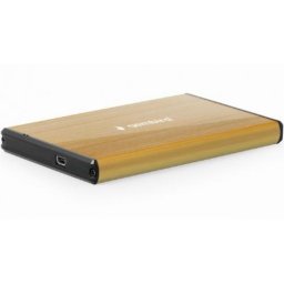 Rack extern HDD Gembird, SATA - USB 3.0, 2.5inch, Auriu