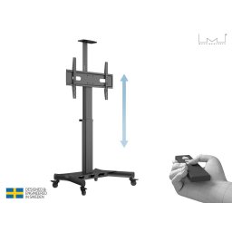 Stand TV mobil motorizat cu suport camera Multibrackets MB-5834, 32"-75", max. 60kg