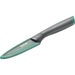 Cutit Tefal Fresh Kitchen, 9 cm, lama din otel inoxidabil, protectie lama, Gri