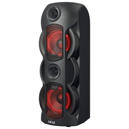 Boxa Portabila Akai Party Speaker 370, 60W, Radio, USB, micro-SD, Negru