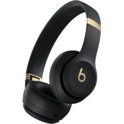 Casti On-Ear Beats Solo 4, Wireless, Bluetooth, Autonomie 50 ore, Negru-Auriu