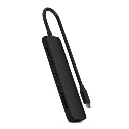 Satechi 7-in-1 USB-C Slim Multiport Adapter with Ethernet - Black