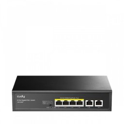Switch Cudy GS1006P, 6 porturi PoE 10/100/1000Mbps, 65W