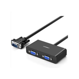 SPLITTER video Ugreen, "40254" 1 x VGA (T) la 2 x VGA (M), rezolutie full HD 1920 x 1440 la 60Hz negru, "20918