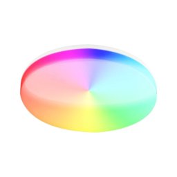 Plafoniera Inteligenta LED RGB, Tellur Smart TLL331401, Wi Fi, 24W, 2400 lm, lumina alba rece/calda si colorata, IP54, rotunda, Alb
