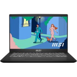 Laptop MSI Modern 14 C7M-294PL, AMD Ryzen 5 7430U, 14 inch, RAM 16GB, SSD 512GB, AMD Radeon Graphics, Windows 11, Negru
