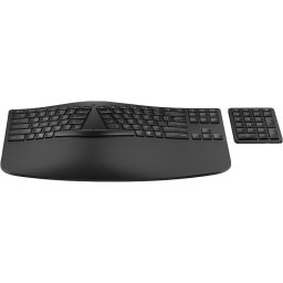 Tastatura wireless HP 960, Ergonomica, tastatura numerica, USB, QWERTY, Negru