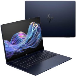 Laptop HP EliteBook X Flip G1i 14, Intel Core Ultra 7 258V, 14 inch, RAM 32 GB, SSD 512 GB, Intel UHD Graphics, Windows 11 Pro, Albastru