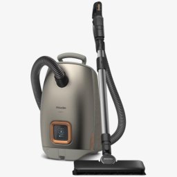Aspirator cu sac Miele Guard L1 Comfort Titanium, 890W, tub de aspirare HES, sac 3.5l, cablu 8.5 m, 75 dB