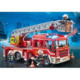 Playmobil City Action 9463, Masina de pompieri cu scara, Multicolor