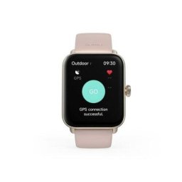 Smartwatch Hama 6010, GPS, 1.65 inch, Waterproof, Curea Silicon, Auriu-Roz