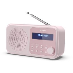 Radio portabil digital Sharp Tokyo DR-P420, FM/DAB/DAB+, Bluetooth 5.0, Alimentare prin USB sau baterii, Roz