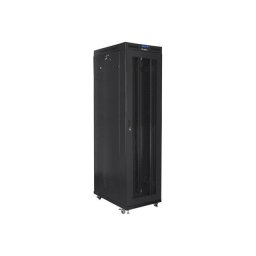 Cabinet Rack Lanberg FF01-8047-23BL, Free-standing, 19 inch, 47U, dimensiune operationala, 800 x 1000 mm, usa perforata, Negru