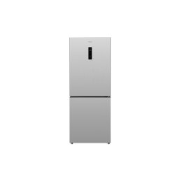 Combina frigorifica Tesla RC4201FTXE, 417L, Clasa E, No frost, Display electronic, Lumina LED, Usi reversibile, H 185 cm, Inox