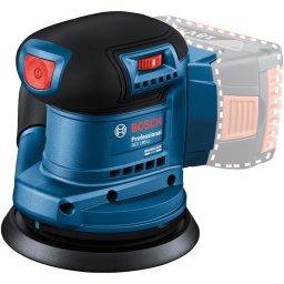 Slefuitor excentric pe acumulator Bosch Professional GEX 185-LI, 18 V, 125 mm diametru disc, 10.000 roatii/min, fara acumulator/incarcator 06013A5020