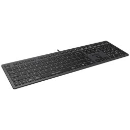 Tastatura A4tech FX50, Tastatura de birou cu profil redus, Gri