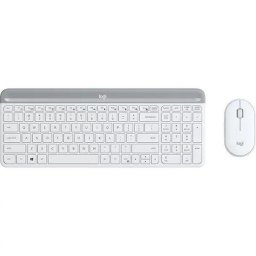 KIT Tastatura LOGITECH 920-009191 Slim Wireless Keyboard si Mouse Combo MK470 OFFWHITE