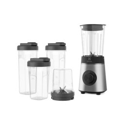 Blender compact ELECTROLUX Create 4 E4CB1-6ST, 350W, 2 Trepte Viteza + Pulse, recipient sticla 600 ml, recipiente din Tritan (2 x 600 ml / 1 x 300 ml), rasnita, Inox