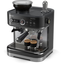 Espressor semi-automat Philips Barista Brew PSA3218/10, 1350W, 15 bar, 2.3l, Negru Metalic