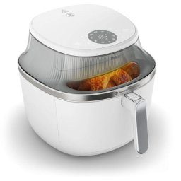 Friteuza cu aer cald Philips NA331/10 seria 3000, compact digital, 1700W, capacitate 6.2L, Tehnologia RapidAir Plus, Fereastra de gatit, 16 functii de gatit in 1, afisaj digital, 12 programe presetate, curatare usoara, Alb-Argintiu