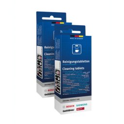 Set tablete de curatare originale BOSCH 00312503, pentru espressoare automate si cafetiere Bosch/Siemens, 20 tablete