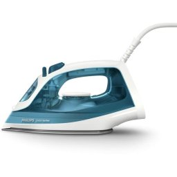 Fier de calcat Philips DST2020/90 Seria 2000, 2000W (240V), debit de abur 25g/min si jet de abur 110g/min, 4 setari de abur, talpa ceramica, sistem anti-picurare, Calc Clean, capacitate rezervor 250ml, Albastru inchis