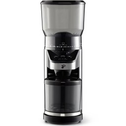 Rasnita de cafea Tchibo, 160W, recipient boabe 400g, recipient colectare 100g, 26 setari macinare, Inox