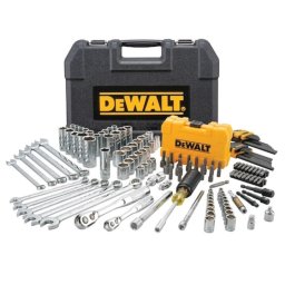 Set chei tubulare cu 142 piese DeWALT DWMT73802-1, tehnologie DirectTorque pentru rezistenta la uzura, crom rezistent la coroziune, 1/4 si 3/8 inch, clichet 72 dinti pentru spatii inguste, marcaje gravate