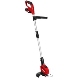 Trimmer de tuns gazon/iarba pe acumulator Einhell Power-X-Change GE-CT 18 Li, 18 V, 24 cm diametru taiere, 8500 curse/min, maner telescopic, fara accumulator/incarcator + Set 20 lame Einhell
