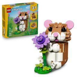 LEGO Creator - Hamster adorabil cu o floare 31376, 166 piese, varsta 7+, Multicolor