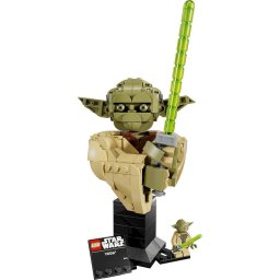 LEGO Star Wars - Bustul lui Yoda 75438, 399 piese, varsta 18+, Multicolor